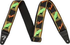 Alça Correia Fender Neon Monogrammed Verde/Laranja 0990681301 Alça Correia Fender Neon Monogrammed Verde/Laranja 0990681301