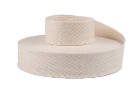 Alça de Algodão Reforçada 2,5 cm Cru MW 425 Alça de Algodão Reforçada 2,5 cm Cru MW 425