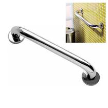 Alça De Apoio 30cm Barra Inox Banheiro Box Idoso Gestante Segurança Apoio Acessibilidade Corrimao Parede Suporte