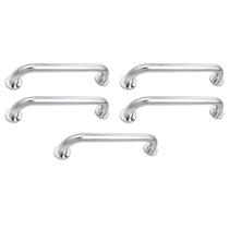 Alça de Apoio 30cm Barra Inox Kit 5 Unidades Idoso Banheiro Box Segurança Cadeirante Acessibilidade Corrimao Corredor Suporte