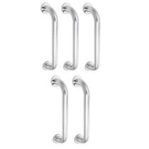 Alça de Apoio 30cm Barra Inox Kit 5 Unidades Idoso Cadeirante Deficiente Banheiro Box Acessibilidade Segurança Suporte
