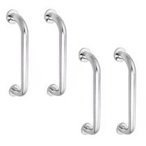 Alça de Apoio 30cm Kit 4 Unidades Barra Inox Idoso Cadeirante Deficiente Banheiro Acessibilidade