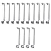 Alça de Apoio 40cm Barra Inox Kit 14 Uni Idoso Cadeirante Banheiro Box Acessibilidade Segurança Corrimao Suporte