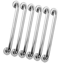 Alça de Apoio 50cm Inox Kit 6 Uni Idoso Deficiente Banheiro Gestante Box Segurança Corrimao Suporte Alça de Apoio 50cm Inox Kit 6 Uni Idoso Deficiente Banheiro Gestante Box Segurança Corrimao Suporte