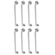 Alça de Apoio 60cm Barra Inox Acessibilidade Kit 8 Unidades Gestante Idoso Anti Queda Segurança Banheiro Box Corrimao Escada Parede Suporte
