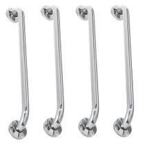 Alça de Apoio 60cm Kit 4 Unidades Inox Barra Cadeirante Idoso Deficiente Segurança Acessibilidade Banheiro