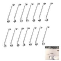 Alça de Apoio 80cm Barra Inox Segurança Kit 14 Unidades Idoso Deficiente Cadeirante Box Banheiro Suporte Corrimao Acessibilidade