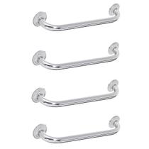 Alça de Apoio Banheiro 40cm Kit 4 Unid Barra Idoso Cadeirante Deficiente Acessibilidade