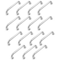 Alça de Apoio Barra 30cm Inox Kit 15 Uni Suporte Idoso Banheiro Box Corrimao Acessibilidade