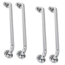 Alça de Apoio Barra 40cm Kit 4 Unidades Inox Cadeirante Acessibilidade Deficiente Banheiro Idoso