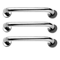 Alça de Apoio Barra Inox 30cm Kit 3 unidades Idoso Criança Segurança Banheiro Box Escada Corrimao Acessibilidade Alça de Apoio Barra Inox 30cm Kit 3 unidades Idoso Criança Segurança Banheiro Box Escada Corrimao Acessibilidade