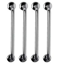 Alça de Apoio Barra Inox 40cm Kit 4 Unidades Idoso Cadeirante Acessibiliade Segurança Casa Banheiro Box Corredor Corrimao Segurança Suporte