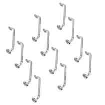Alça de Apoio Barra Inox 50cm Kit 12 Unidades Idoso Cadeirante Deficiente Acessibilidade Banheiro Segurança Suporte Corrimao