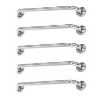 Alça de Apoio Barra Inox 80cm Idoso Kit 5 Unidades Cadeirante Acessibilidade Deficiente Banheiro Corrimao Corredor Apoio Segurança Alça de Apoio Barra Inox 80cm Idoso Kit 5 Unidades Cadeirante Acessibilidade Deficiente Banheiro Corrimao Corredor Apoio Segurança