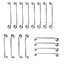 Alça De Apoio Barra Inox Kit 16 Unidades 40cm 70cm 80cm Segurança Idoso Deficiente