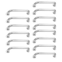 Alça de Apoio Inox 30cm Barra Kit 14 Unidades Idoso Acessibilidade Cadeirante Box Banheiro Segurança Corrimao Suporte