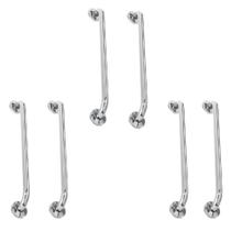 Alça De Apoio Inox Barra 60cm Kit 6 Unidades Acessibilidade Segurança Idoso Banheiro Box Parede Corrimao Suporte Anti Queda