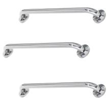 Alça de Apoio Kit 3 Unidades 40cm Barra Inox Deficiente Cadeirante Idoso Banheiro Acessibilidade Alça de Apoio Kit 3 Unidades 40cm Barra Inox Deficiente Cadeirante Idoso Banheiro Acessibilidade