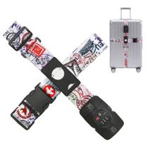Alça de bagagem Travelkin aprovada pela TSA com TSA Lock Journey Alça de bagagem Travelkin aprovada pela TSA com TSA Lock Journey