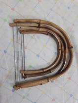 Alça de bolsa em bambu kit com 6 unidades abertura 26 cm