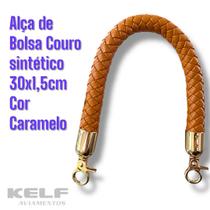 Alça de Bolsa em material sintético 30x1.5cm Cor Caramelo 1un(un)