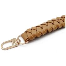 Alça de Bolsa em material sintético com Mosquetão 2.5cm x 31cm Bege