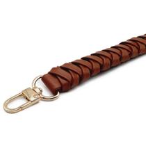 Alça de Bolsa em material sintético com Mosquetão 2.5cm x 31cm Marrom