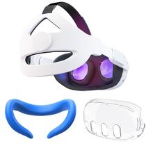 Alça de cabeça CNBEYOUNG ajustável para Quest 2/3 com capa facial