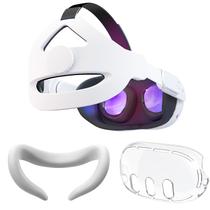 Alça de cabeça CNBEYOUNG ajustável para Quest 2/3 com capa facial