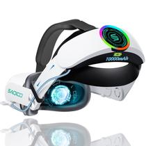 Alça de cabeça com bateria de 10000mAh para Oculus Quest 2 Saqico