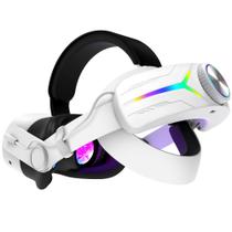 Alça de cabeça de bateria QWOS RGB Comfort 12000mAh para Meta Quest 3S Alça de cabeça de bateria QWOS RGB Comfort 12000mAh para Meta Quest 3S