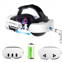 Alça de cabeça Oculus Meta Quest 3/3S com bateria e almofada traseira