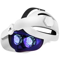 Alça de cabeça Saqico para Oculus Quest 2, Halo ajustável 3 em 1