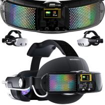 Alça de cabeça VR WOUNMTT para Meta Quest 3 com bateria e iluminação RGB Alça de cabeça VR WOUNMTT para Meta Quest 3 com bateria e iluminação RGB