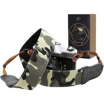 Alça de câmera Padwa Lifestyle Camouflage em algodão bordado Alça de câmera Padwa Lifestyle Camouflage em algodão bordado