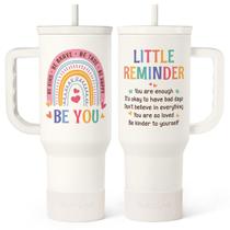 Alça de caneca de viagem de aço inoxidável Tumbler SANDJEST de 40 onças