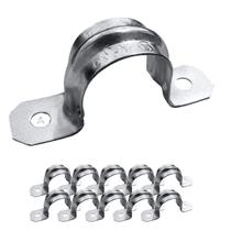 Alça de conduíte Airmont Products, 1,5 cm, aço canelado reforçado, pacote com 10 unidades Alça de conduíte Airmont Products, 1,5 cm, aço canelado reforçado, pacote com 10 unidades