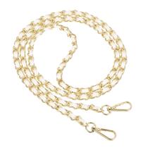 Alça de corrente de bolsa PATIKIL 120 cm, ouro branco, metal, PU Alça de corrente de bolsa PATIKIL 120 cm, ouro branco, metal, PU