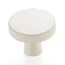 Alça de cozinha redonda Knob Ravinte White Metal de 3,2 cm