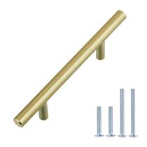 Alça de gabinete Amazon Basics Euro Bar 13,7 cm (pacote com 25)