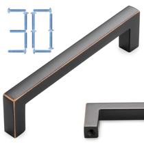 Alça de gabinete KOOFIZO, barra quadrada de 3,8", bronze polido a óleo