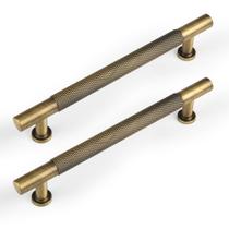 Alça de gabinete Urnew Vintage Brass 16,5 cm, pacote com 5