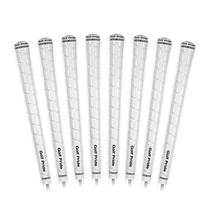 Alça de golfe Golf Pride Tour Wrap Alça confortável e durável para tacos Design clássico com toque de alta aderência Construção em borracha Tamanho médio Branca Pacote com 8