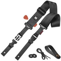 Alça de guitarra Amumu SNAPLOCK Black Nylon Seatbelt 2 Wide Alça de guitarra Amumu SNAPLOCK Black Nylon Seatbelt 2 Wide