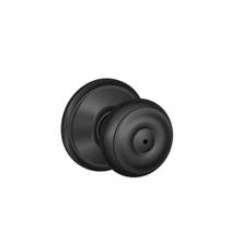 Alça de hardware Schlage Privacy Knob Georgian Matte Black