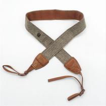 Alça de pescoço em algodão para câmeras DSLR (MARROM)