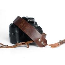 Alça de Pescoço Em Couro Legitimo Para Cameras Dslr