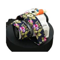 Alça De Pescoço Vintage Para Câmera Com Estampa Floral, Alça De Ombro Durável Para Sony, Nikon,