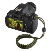 Alça De Pulso P/ Câmeras Fotográficas Hand Wrist Strap Verde Militar Paracord Alça De Pulso P/ Câmeras Fotográficas Hand Wrist Strap Verde Militar Paracord