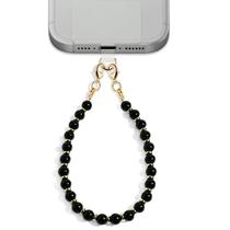 Alça de Pulso para Celular NUBYYA Preta Obsidiana com Contas Alça de Pulso para Celular NUBYYA Preta Obsidiana com Contas
